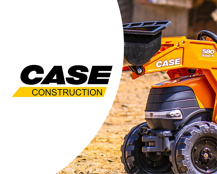 jouet roulant pour enfant de la licence Case construction