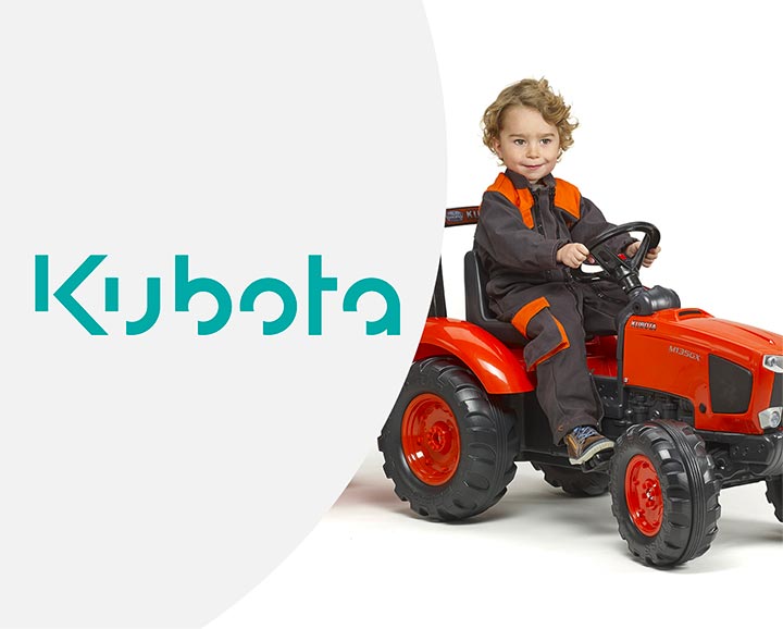 jouet roulant pour enfant de la licence Kubota