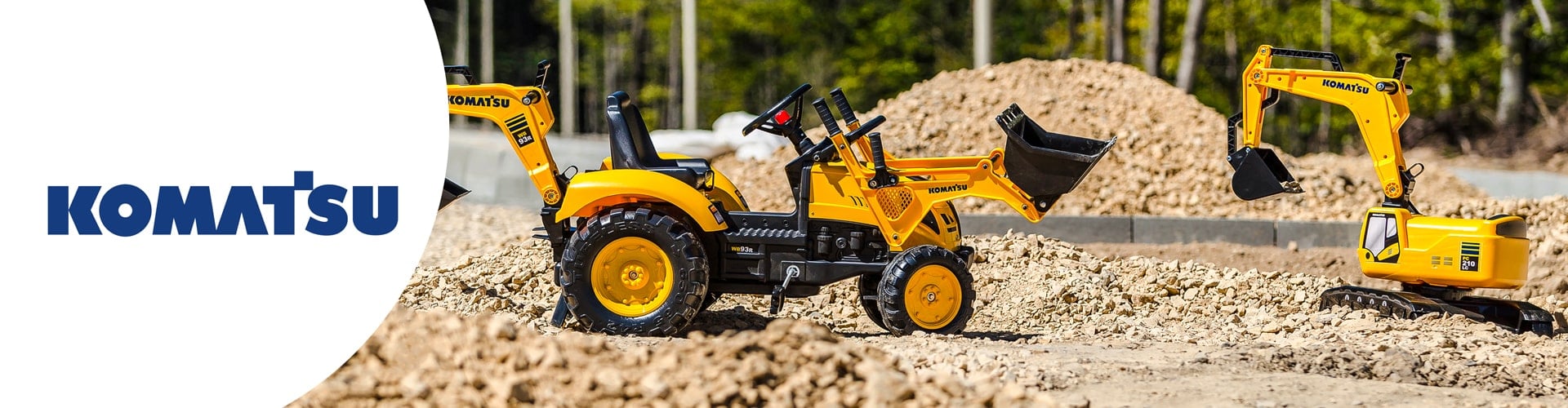 jouet roulant pour enfant de la licence Komatsu