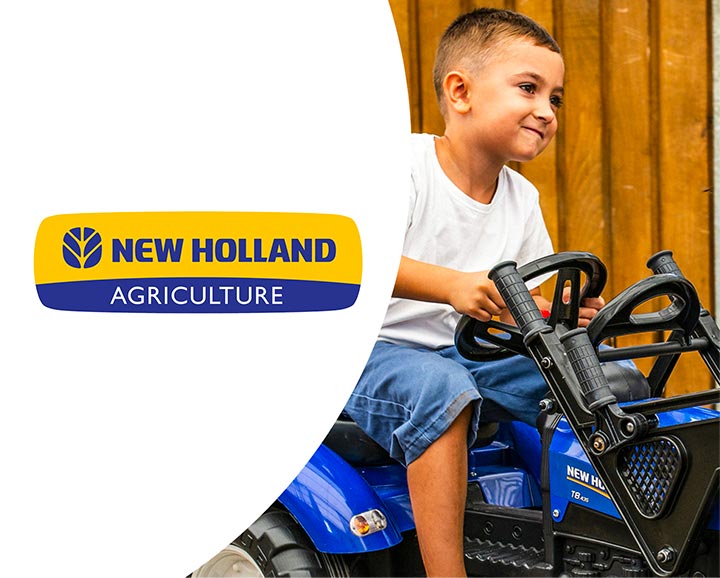jouet roulant pour enfant de la licence New Holland