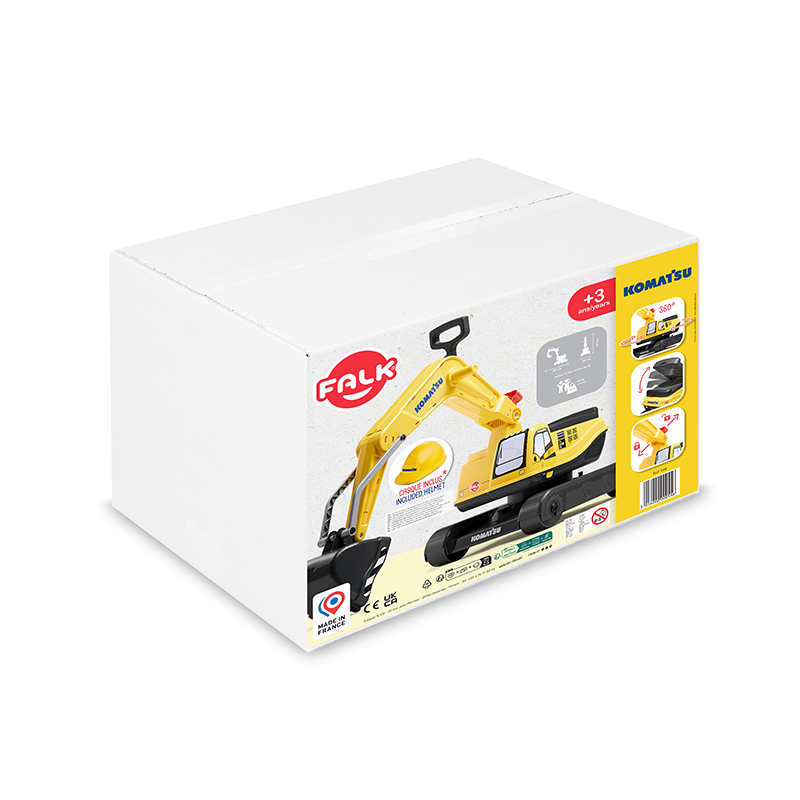 Komatsu Excavator with opening seat and included helmet - Image 6