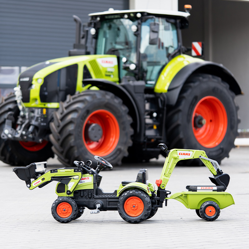 Tractopelle Claas avec excavatrice et remorque - Dès 2 ans – Image 8