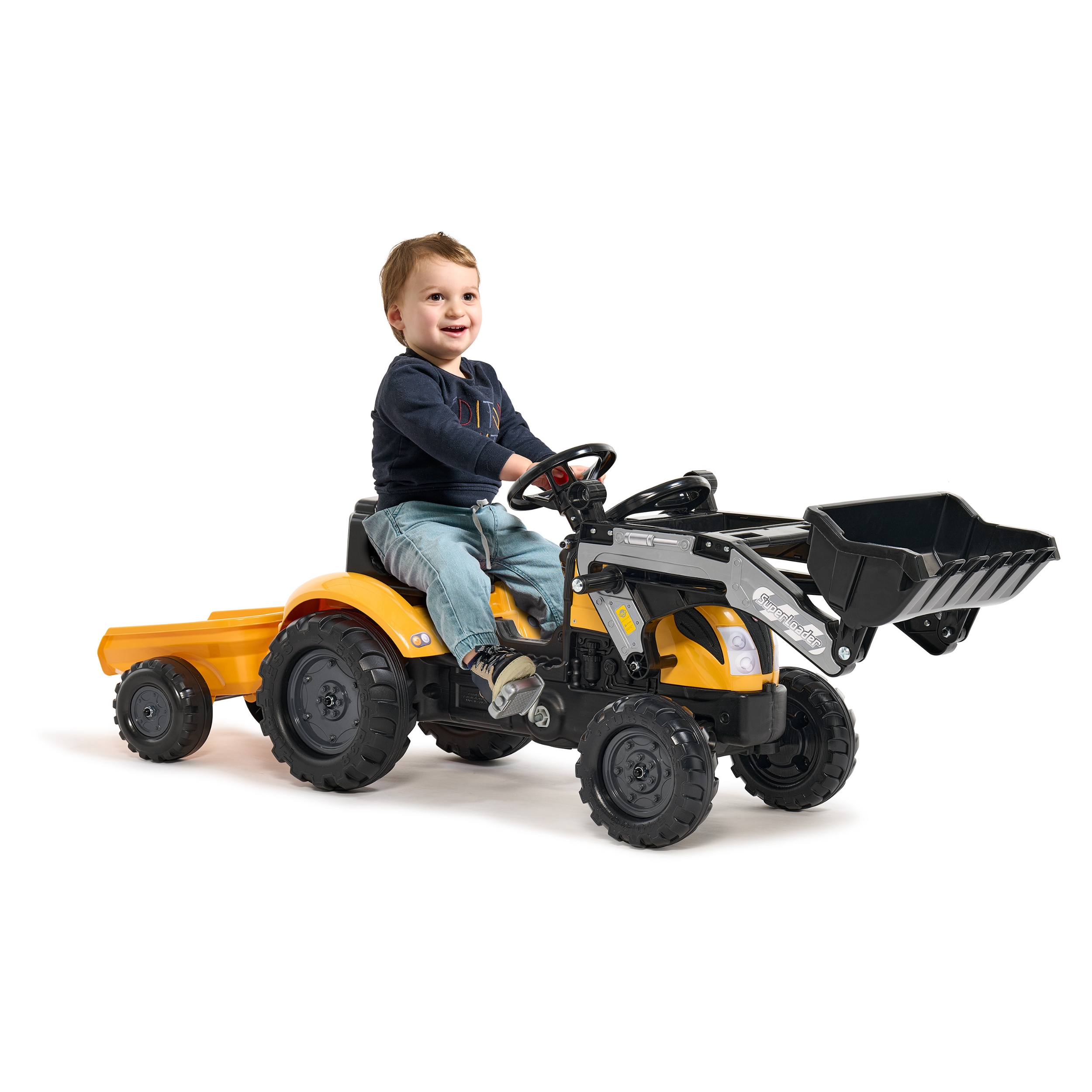 Enfant sur Tractopelle Mighty Builder