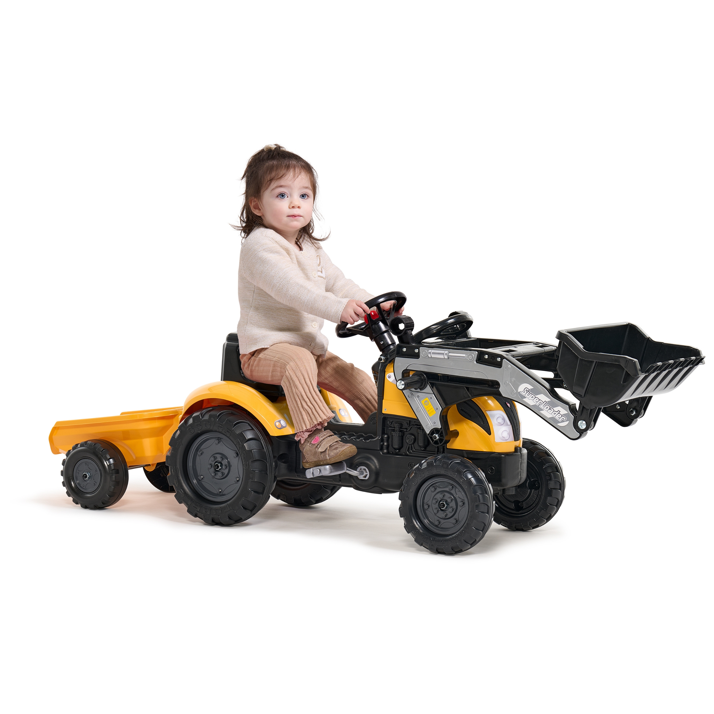 Enfant sur Tractopelle Mighty Builder