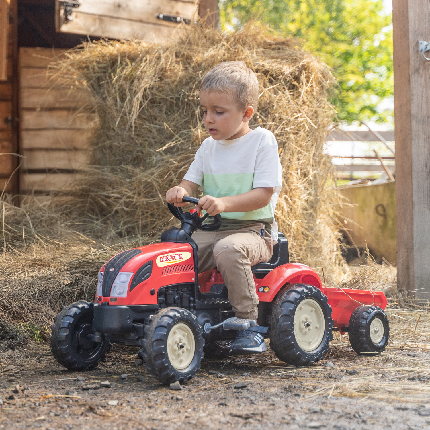 Enfant sur Tracteur Kiddy Farm
